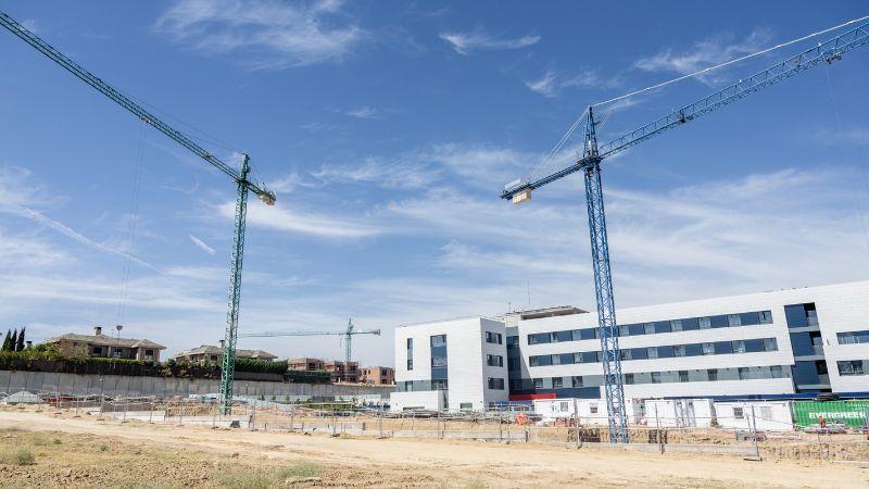 Un bloque de viviendas en construcción , a 8 de septiembre de 2026, en Madrid (España). EP.