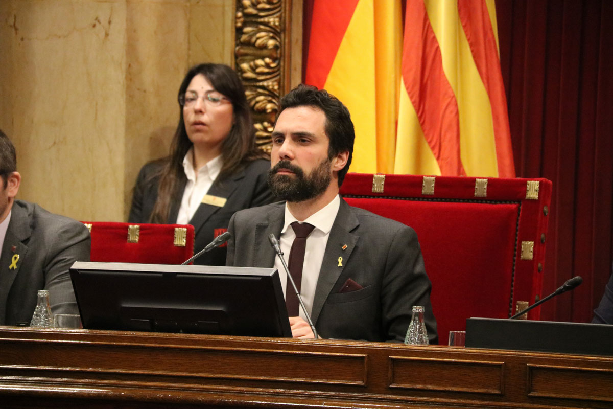 El presidente del Parlament, Joger Torrent