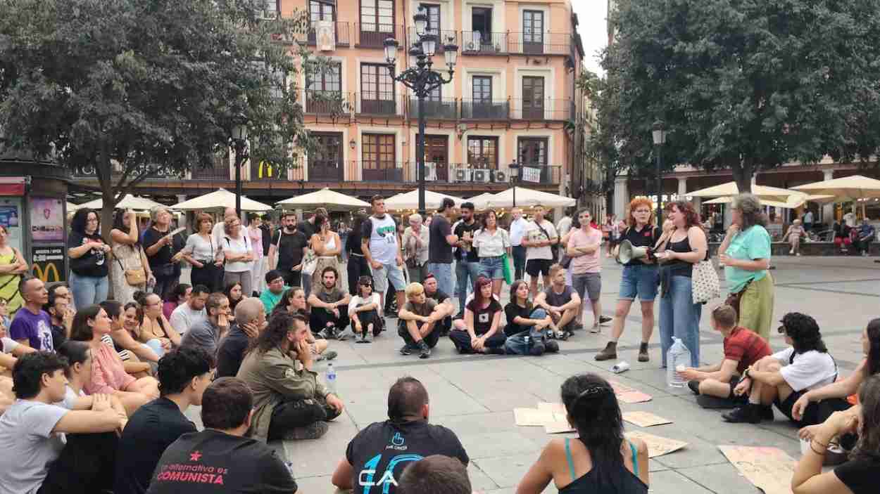 Concentración de la Unión Popular de Inquilinas este fin de semana en Toledo. EP.