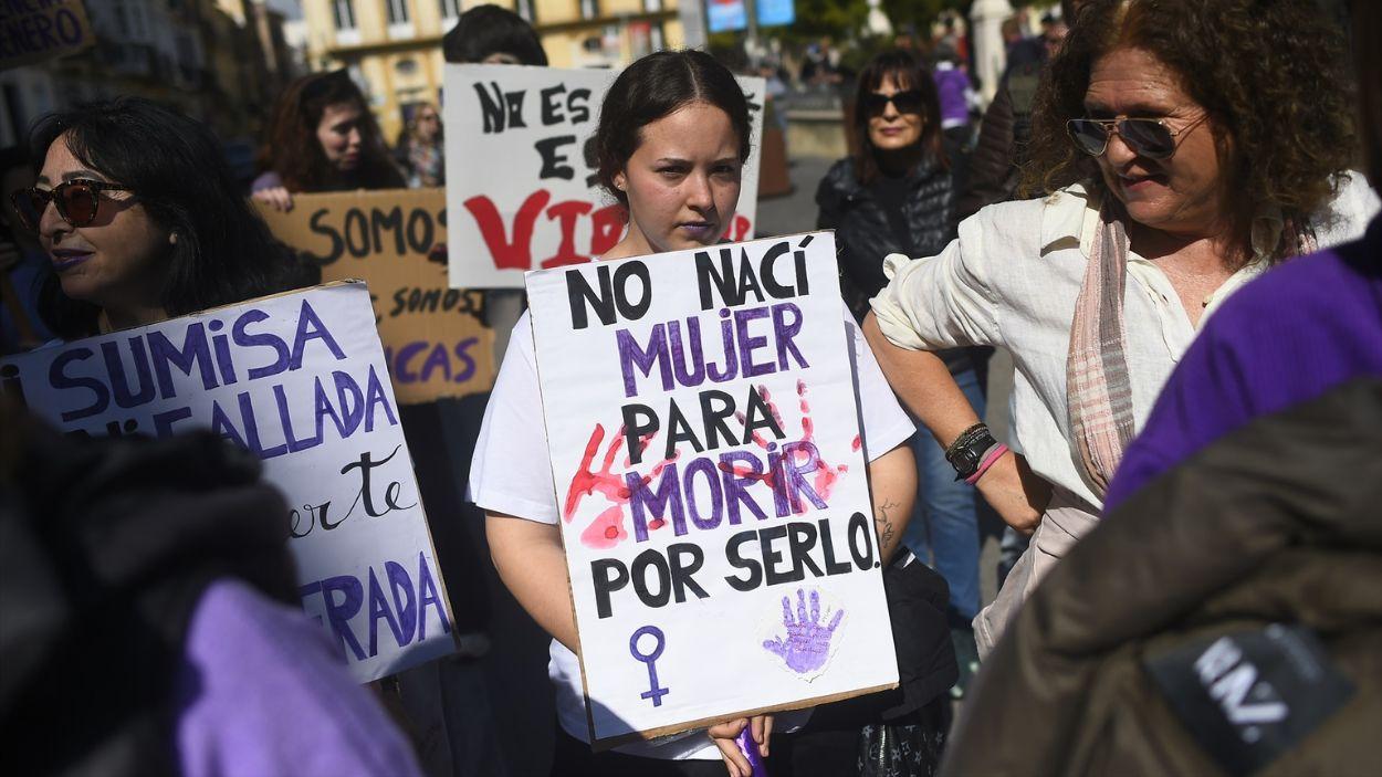 Manifestación celebrada en Málaga con motivo del 8 de marzo. Imagen archivo / EP