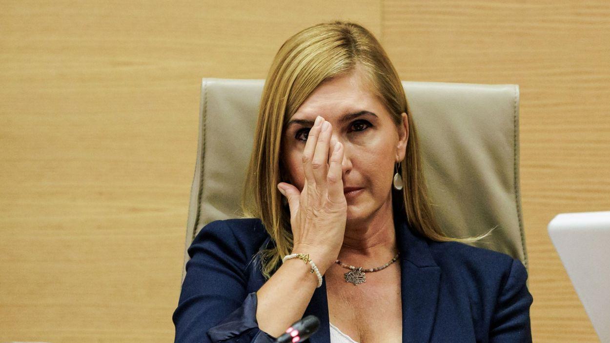 Salomé Pradas comparece en la comisión de la DANA. EP