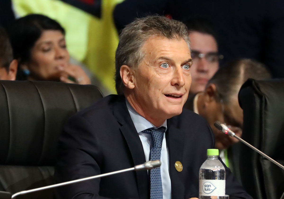 El presidente de Argentina, Mauricio Macri