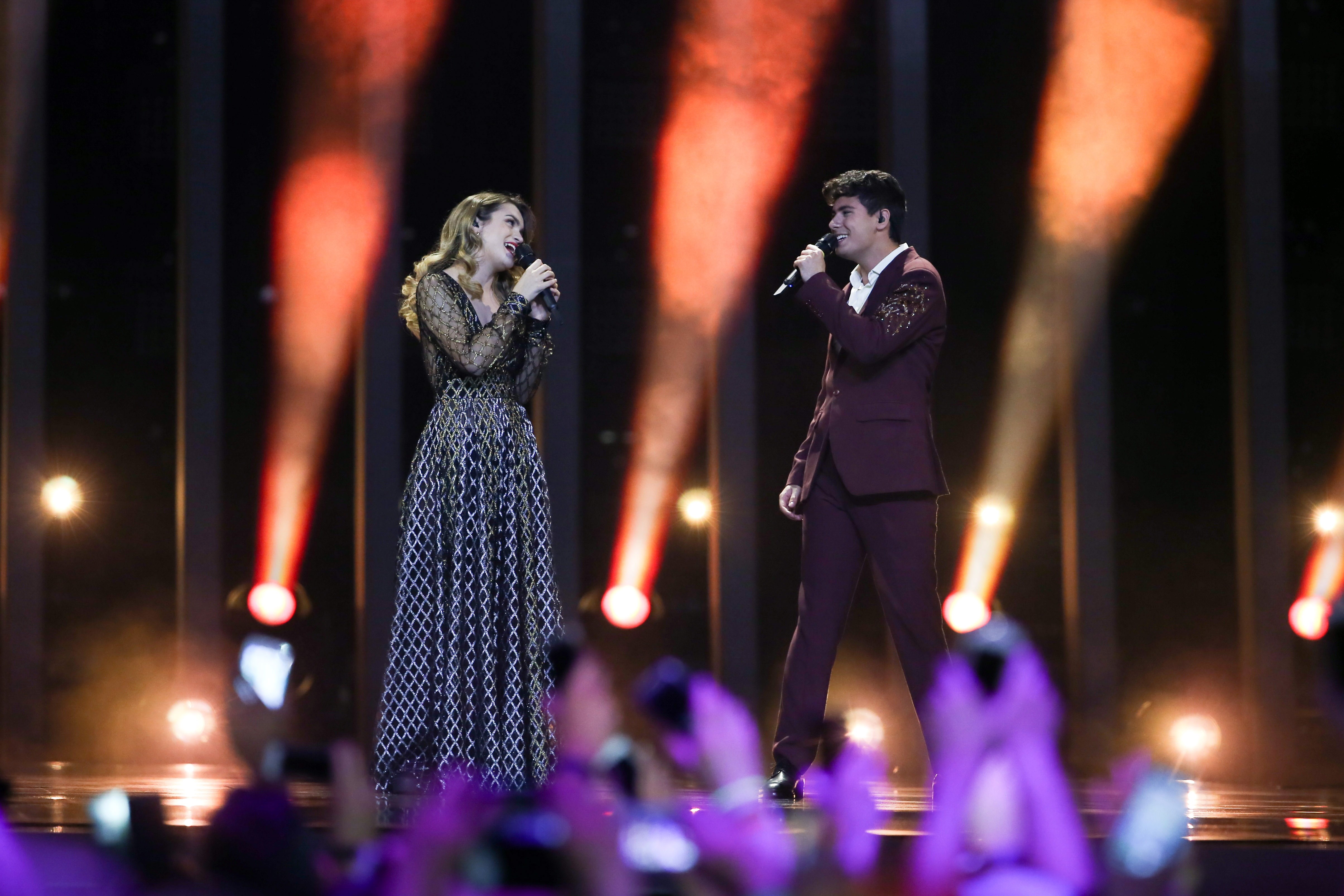 Los representantes de España en Eurovisión 2018, Amaia y Alfred.