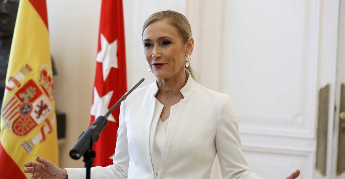 La expresidenta de la Comunidad de Madrid, Cristina Cifuentes. 