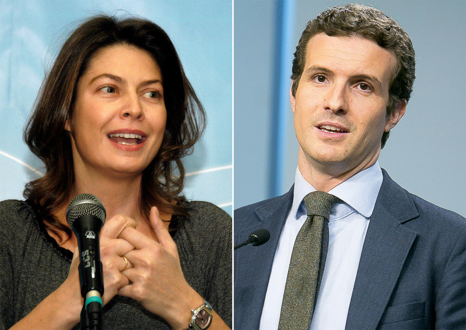 Lucía Figar y Pablo Casado