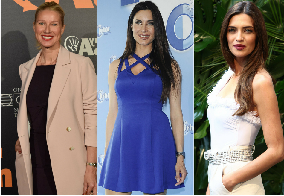 Anne Igartiburu (izq.), Pilar Rubio (cent.) y Sara Carbonero (der.)