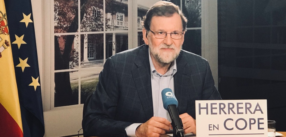 Mariano Rajoy, entrevistado en el programa 'Herrera en la Cope.'