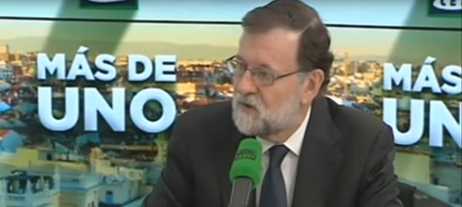 El presidente del Gobierno, Mariano Rajoy, en Onda Cero, en enero de 2018