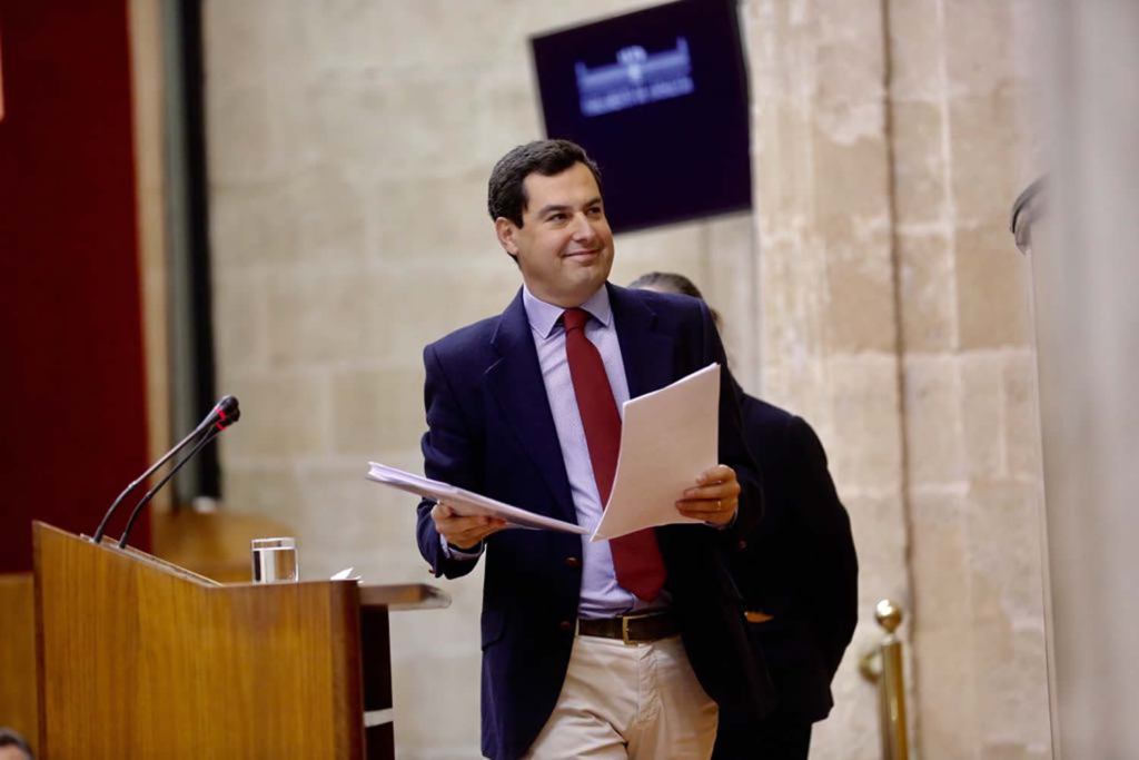 El presidente del PP andaluz, Juanma Moreno.