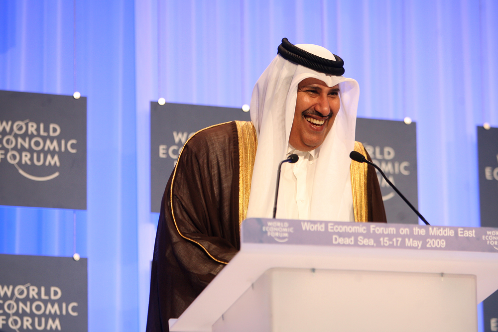 Hamad bin Jassim bin Jaber al-Thani en el World Economic Forum celebrado en Suiza en 2009