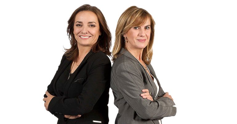 Pepa Bueno y Gemma Nierga en una imagen promocional de su programa 'Hoy por Hoy' de la Cadena SER