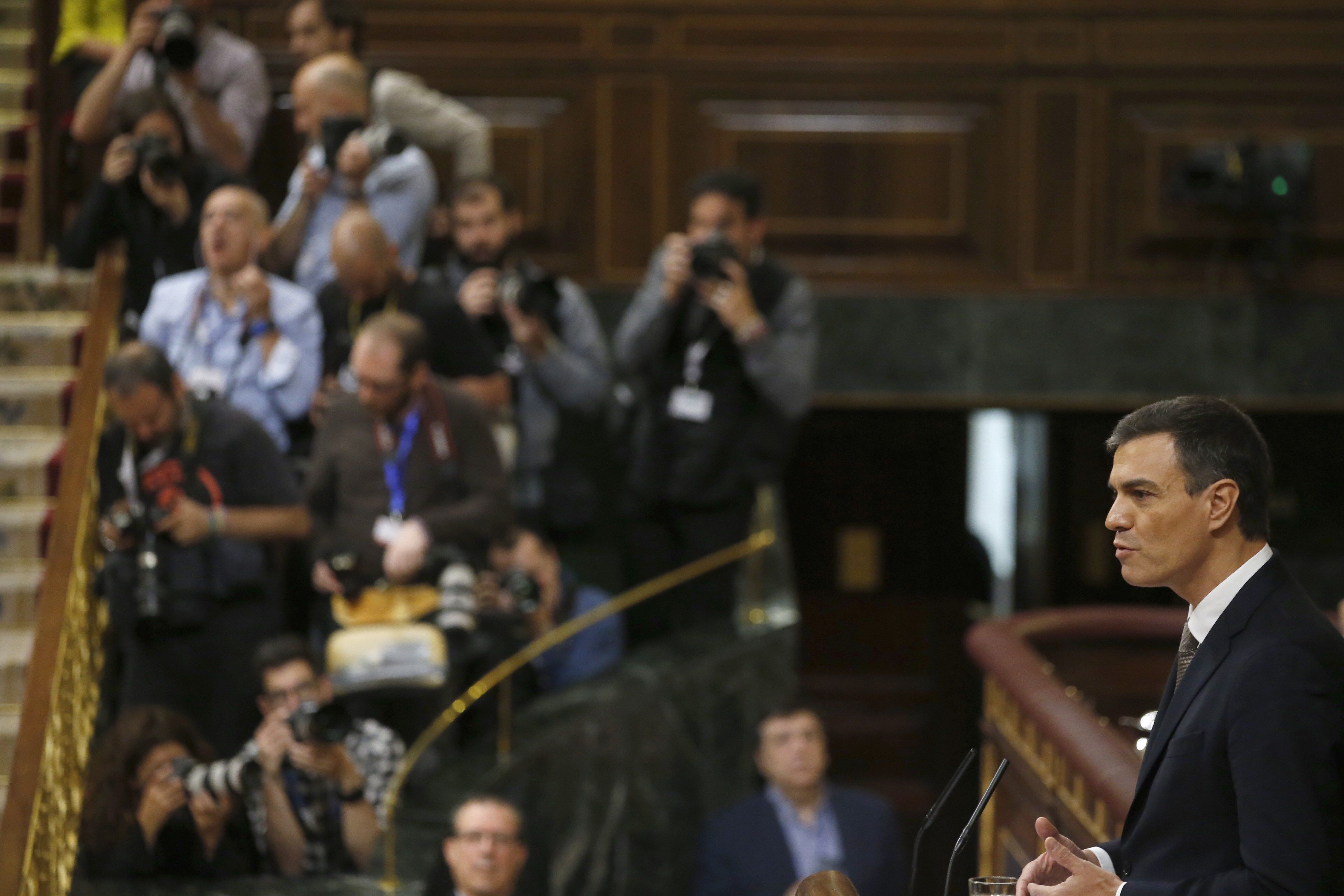 El líder socialista, Pedro Sánchez El líder socialista, Pedro Sánchez