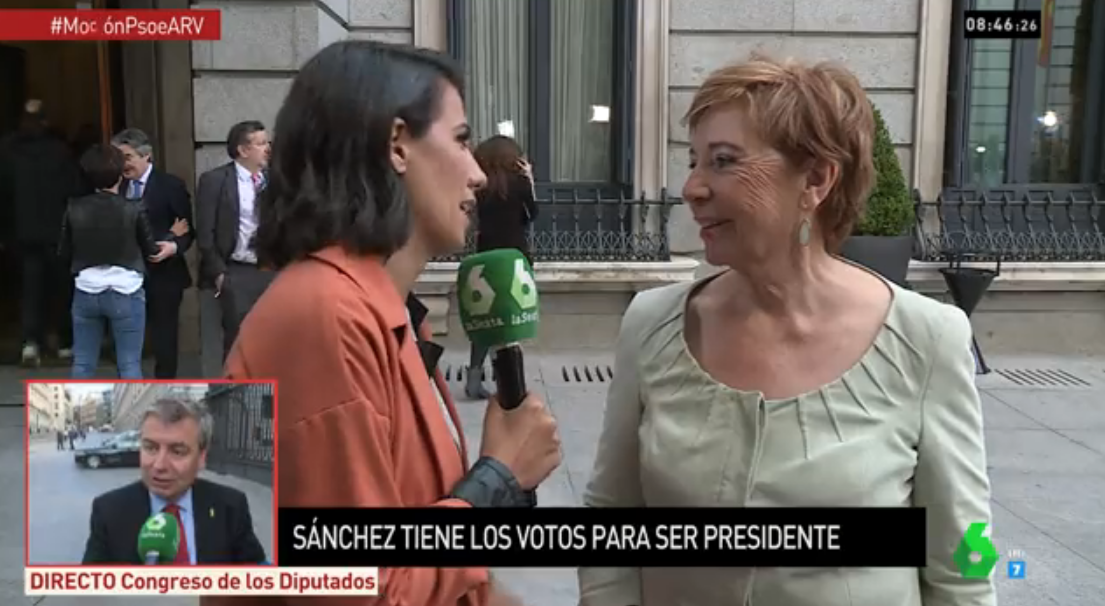 Celia Villalobos, entrevistada por Ana Pastor en la Sexta