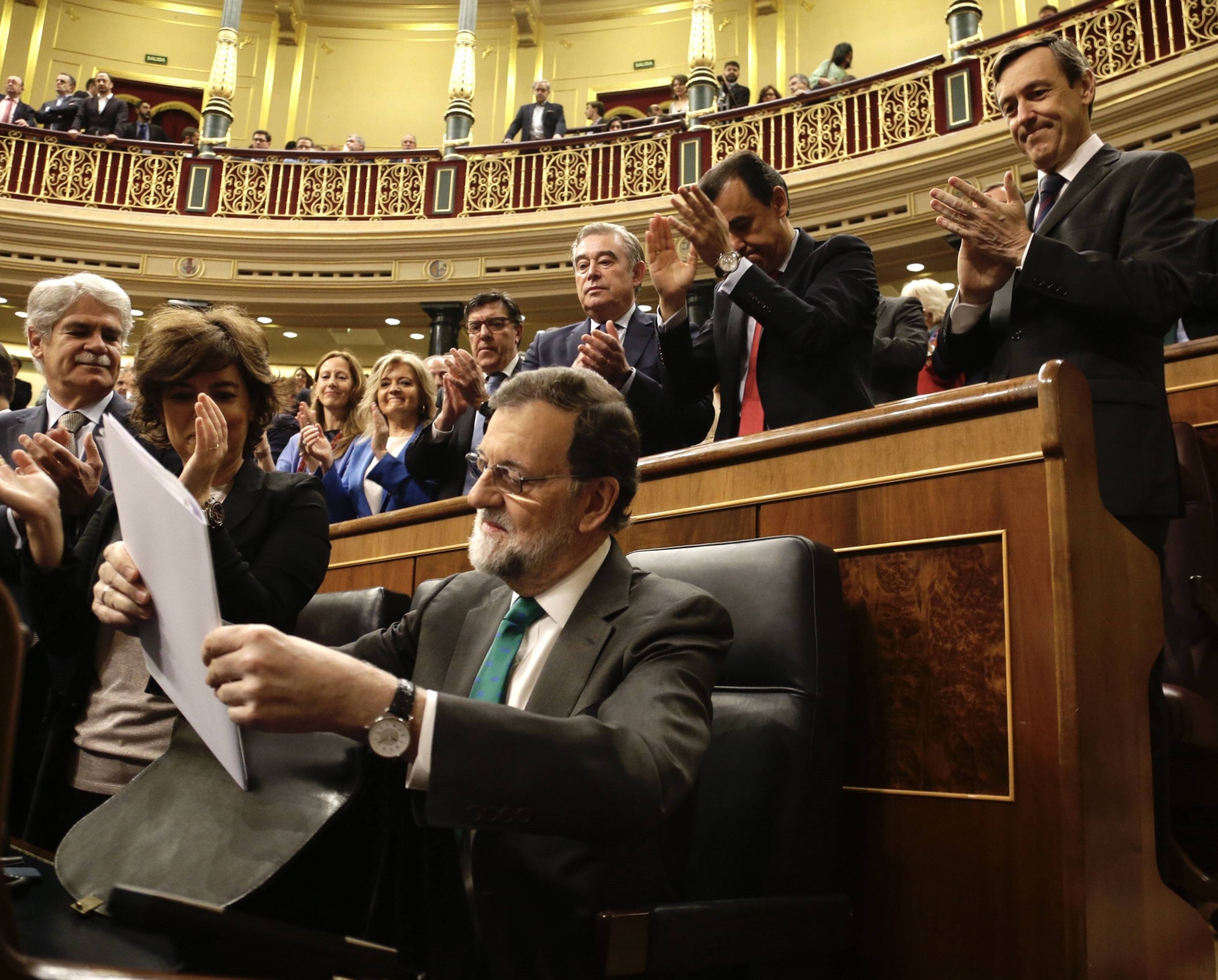 Rajoy tras se ser censurado su Gobierno la semana pasada