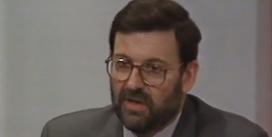 Mariano Rajoy en una entrevista con Antena 3 en 1993