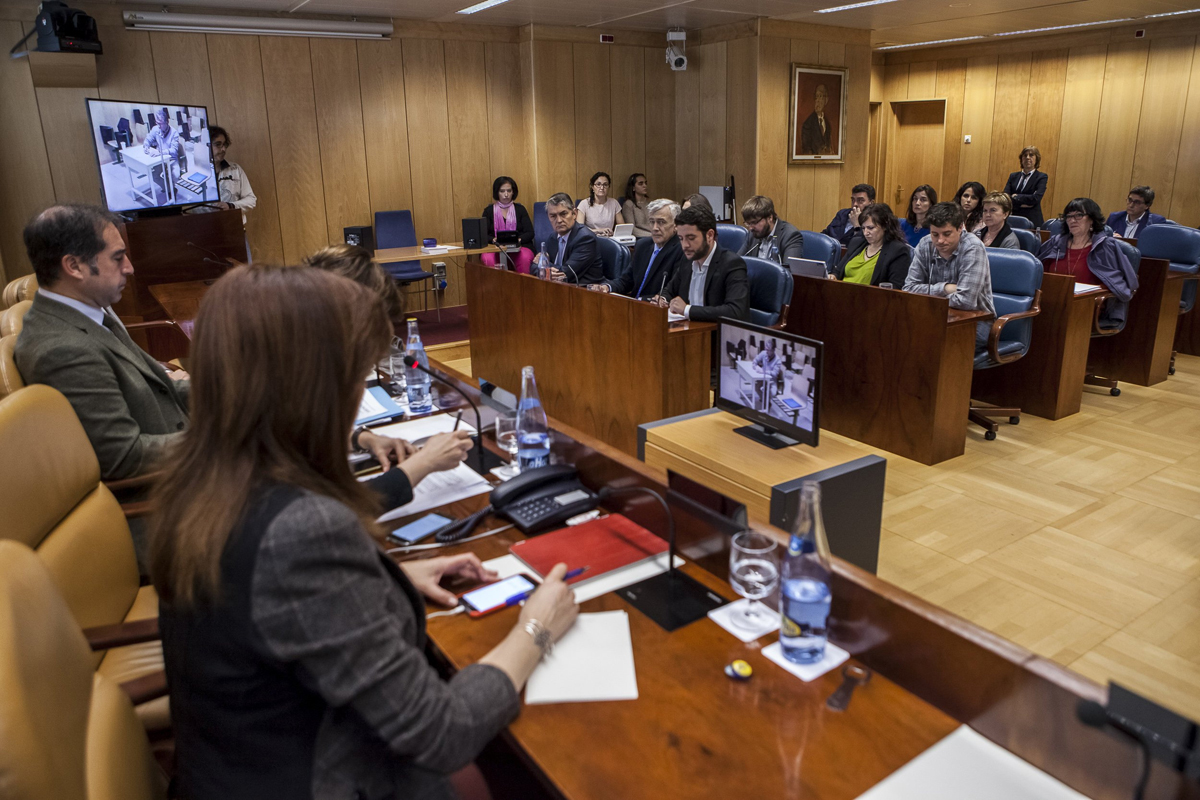 La Comisión de investigación sobre la corrupción en la Asamblea de Madrid durante la comparecencia de Francisco Granados
