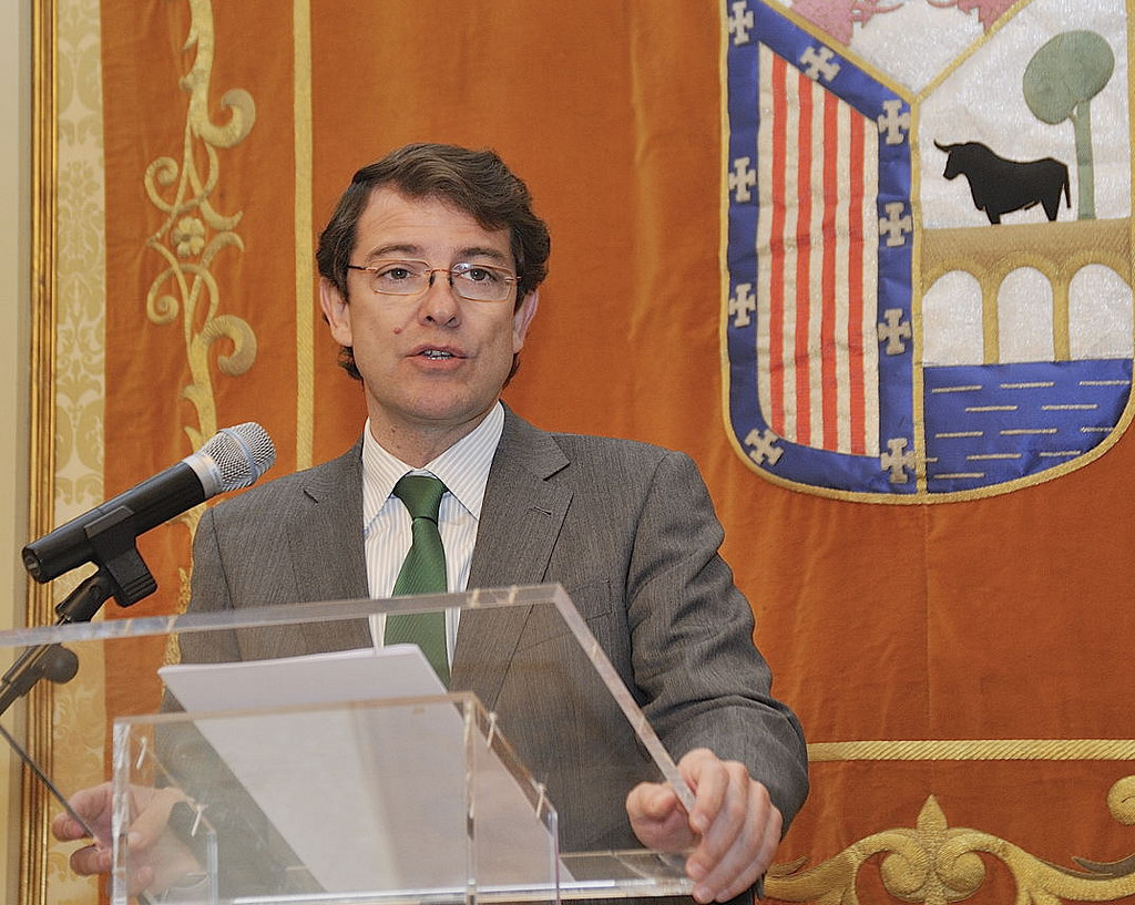 El candidato a la Junta y presidente del PP de Castilla y León, Alfonso Fernández Mañueco.