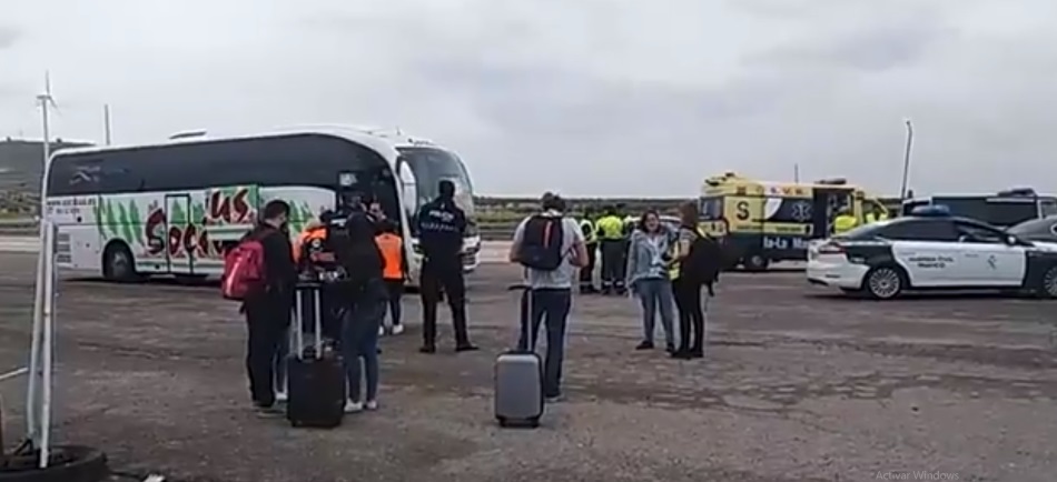 Imágenes tras el accidente entre un autobús y un camión en A4