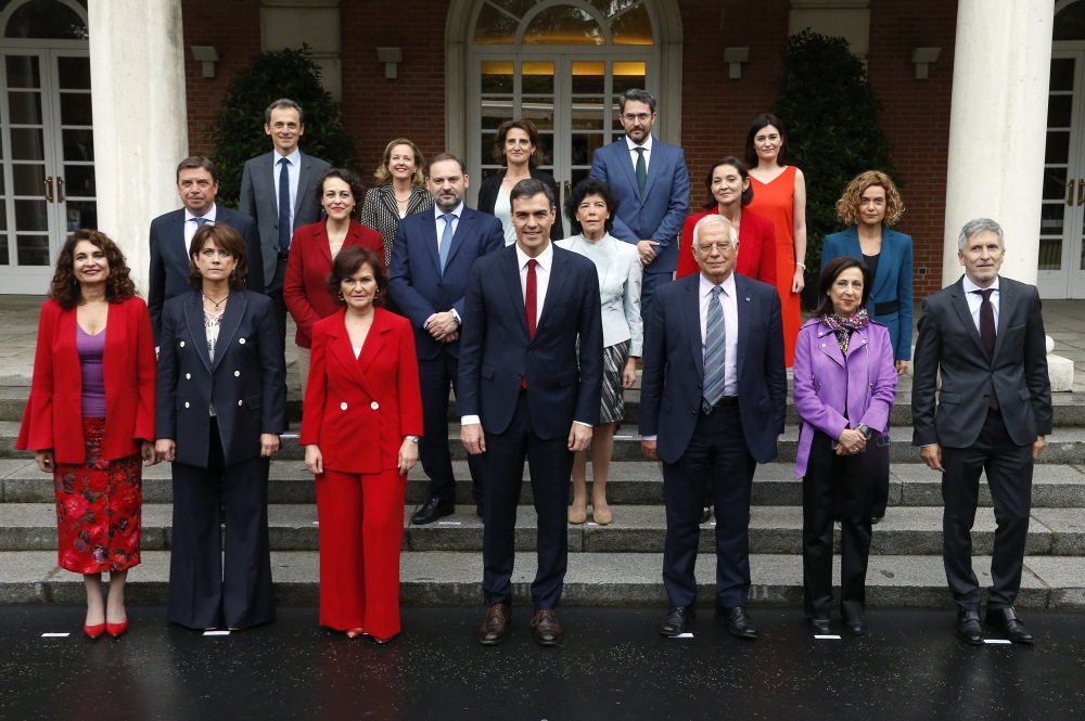 Foto oficial del Gobierno de Pedro Sánchez - Twitter Moncloa