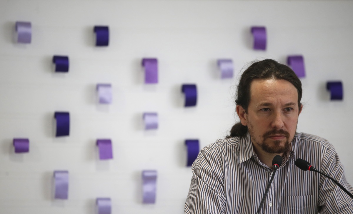 El secretario general de Podemos, Pablo Iglesias