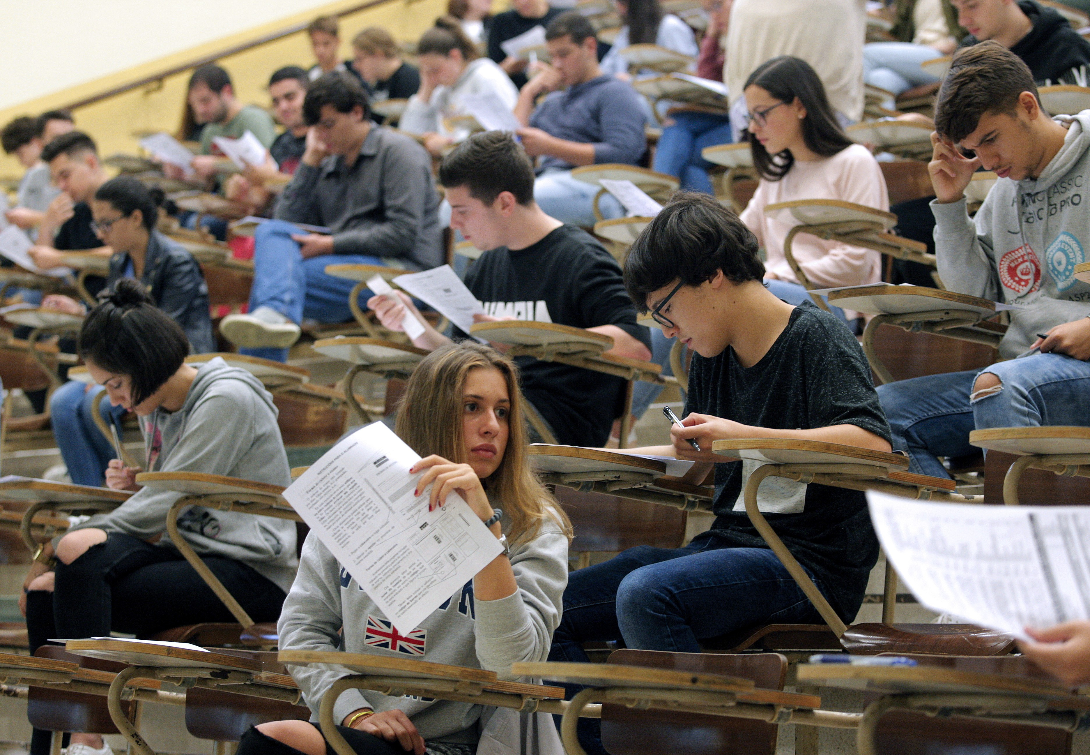 Alumnos en la universidad