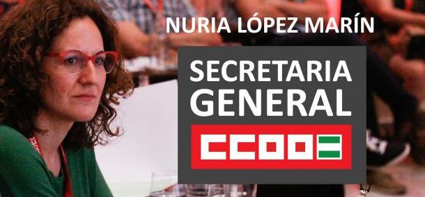 Imagen institucional de la nueva secretaria general de CCOO.