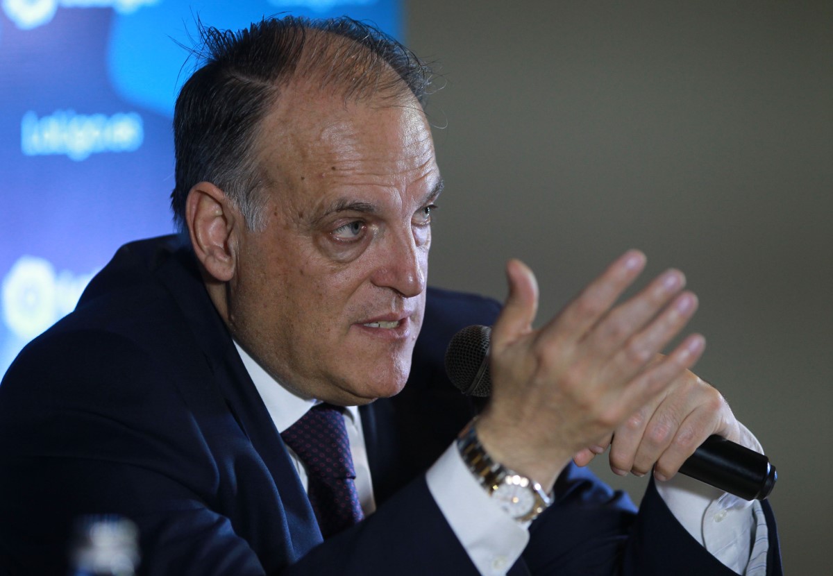 El presidente de LaLiga, Javier Tebas.