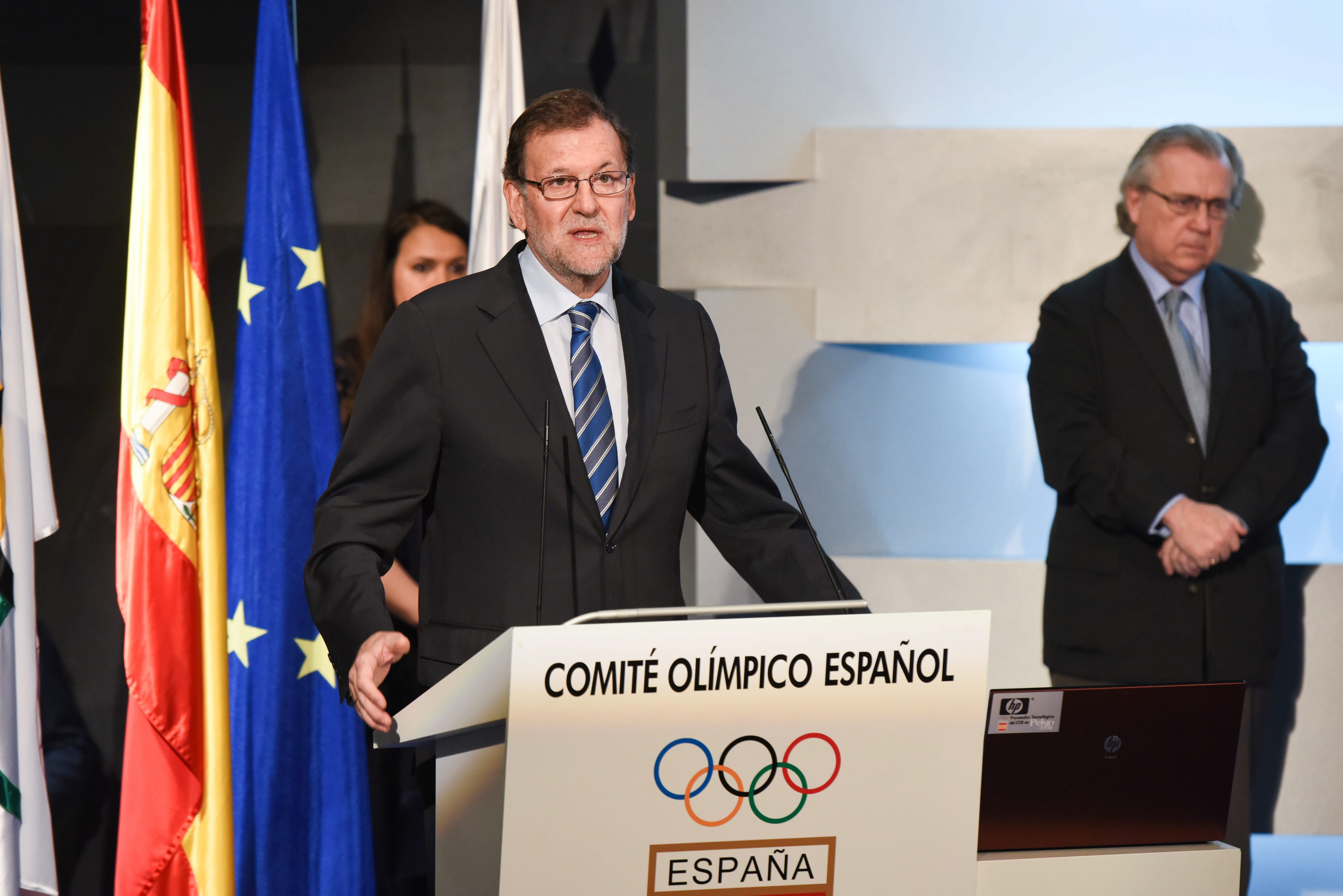 Imagen de archivo de Mariano Rajoy ante el Comité Olímpico Español
