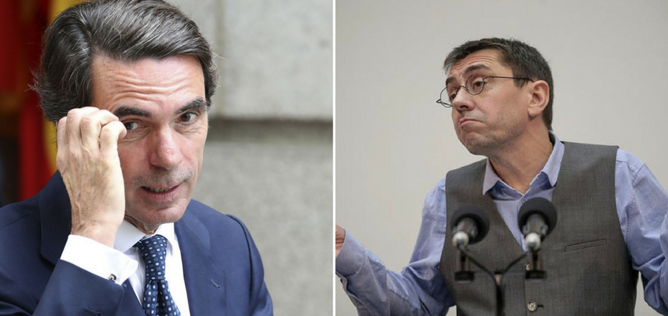 José María Aznar y Juan Carlos Monedero