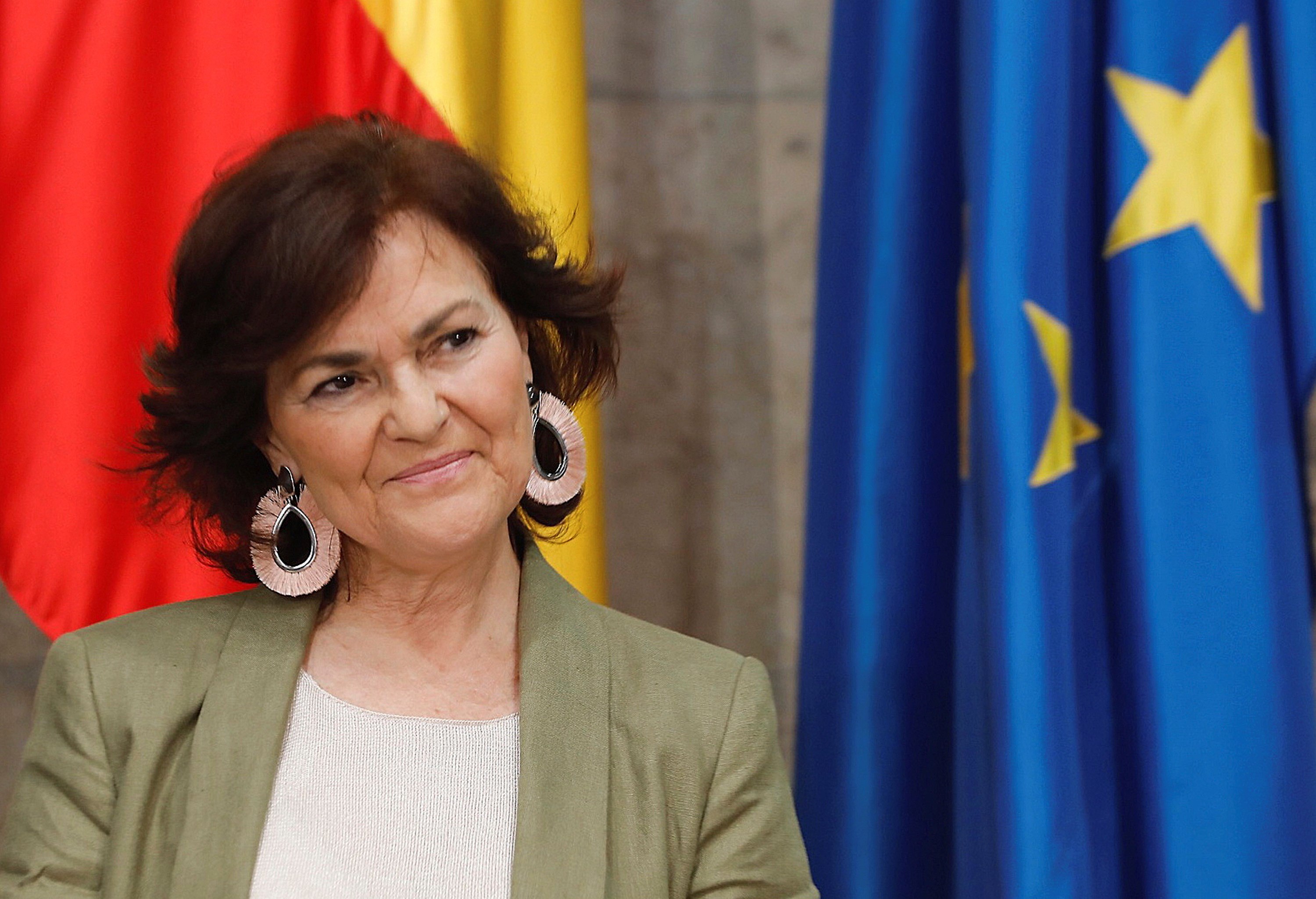 La vicepresidenta del Gobierno, Carmen Calvo