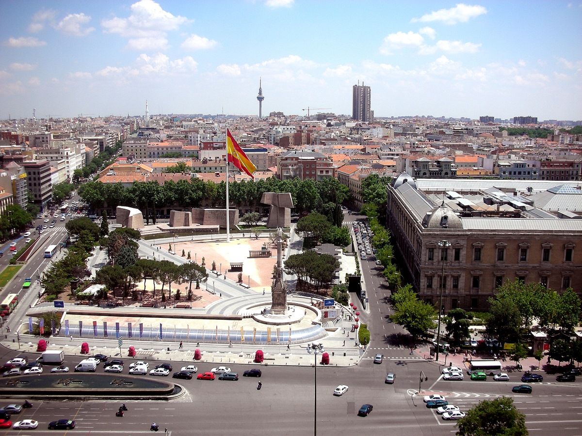 Plaza de Colón en Madrid