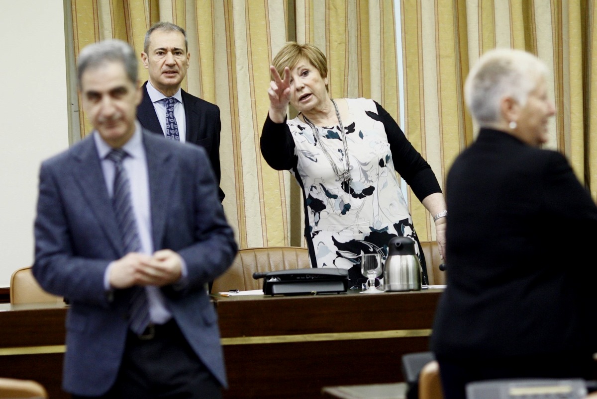 La diputada Celia Villalobos durante una de las reuniones de la Comisión del Pacto de Toledo