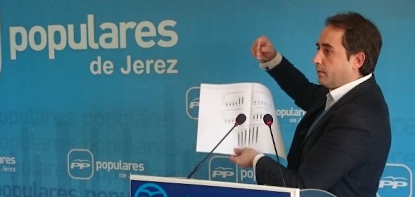 Antonio Saldaña, concejal y candidato del PP a la Alcaldía de Jerez.