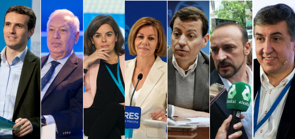 Los candidatos a las primarias del Partido Popular