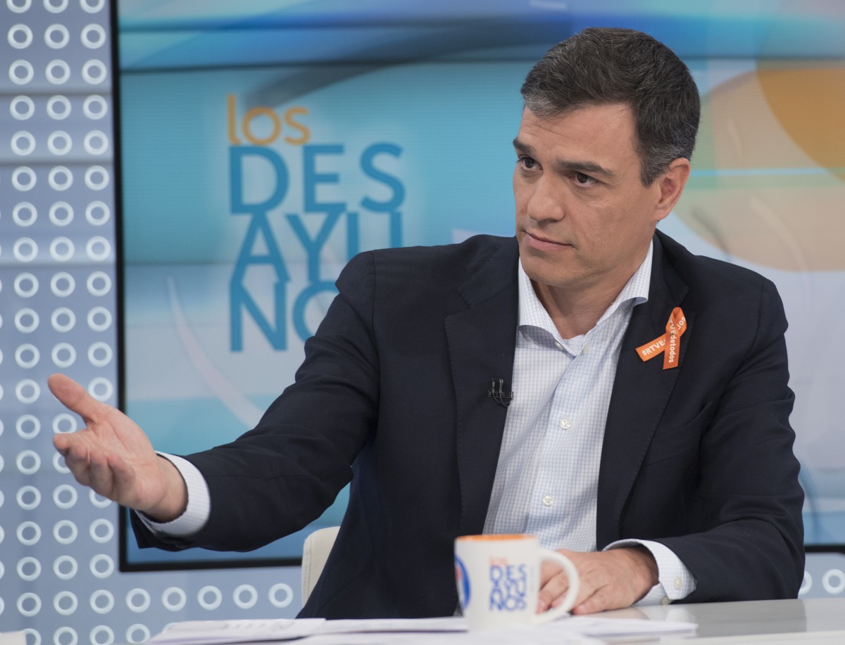 Pedro Sánchez en una entrevista en 'Los Desayunos de TVE' - Flickr PSOE
