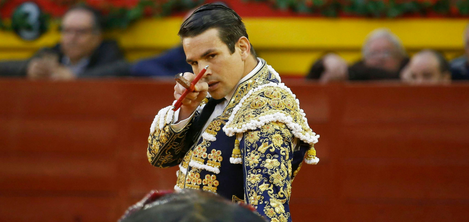 El torero José Luis Manzanares, en una corrida. 