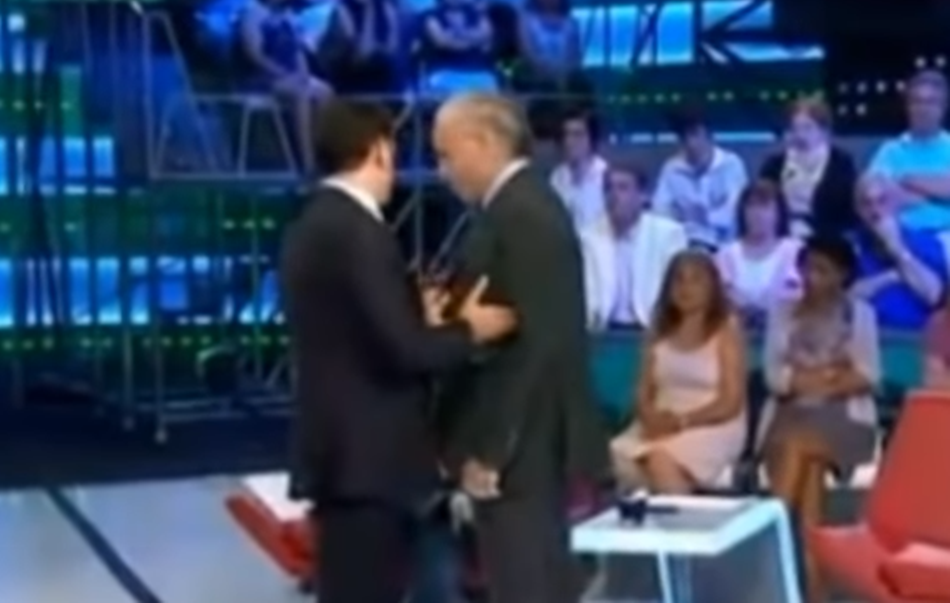Eduardo Inda e Iñaki López discuten en el plató de La Sexta Noche (Fuente: Youtube)
