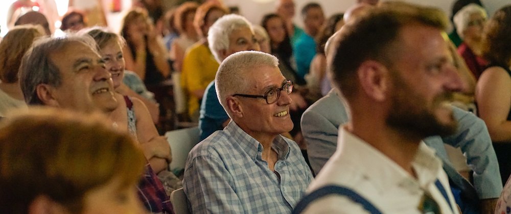 Manolo Navarro en un momento del homenaje organizado en Granada.