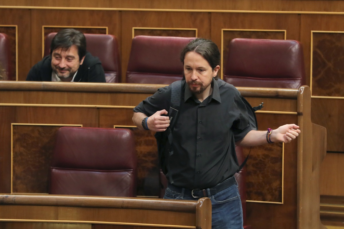 El líder de Podemos, Pablo Iglesias