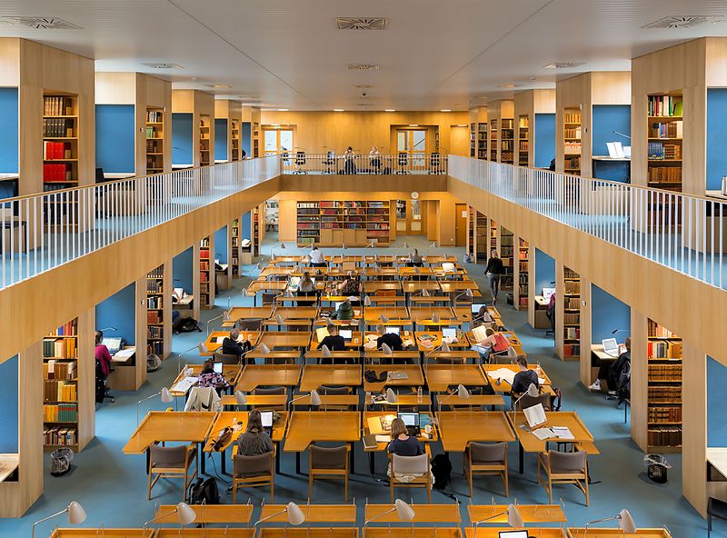 Biblioteca de la Universidad en Aarhus. Foto: Villy Fink Isaksen