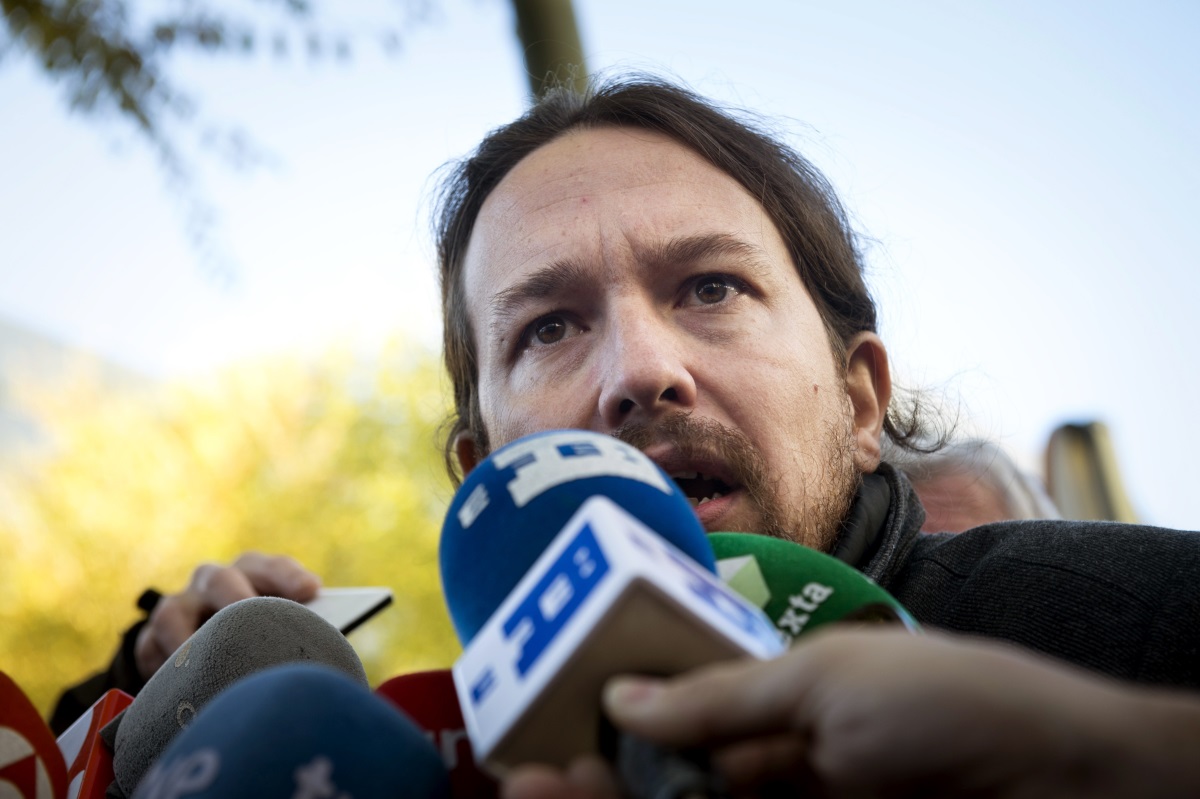 El líder de Podemos, Pablo Iglesias