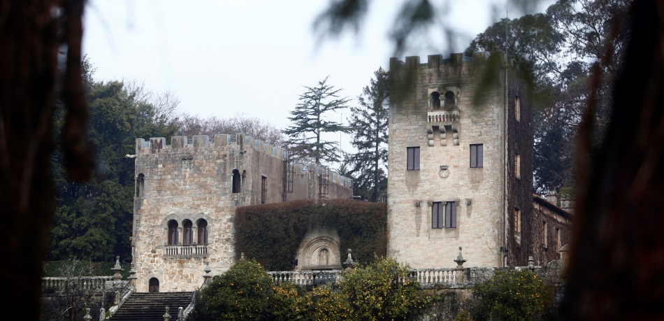 En la imagen, fachada principal del Pazo En la imagen, fachada principal del Pazo