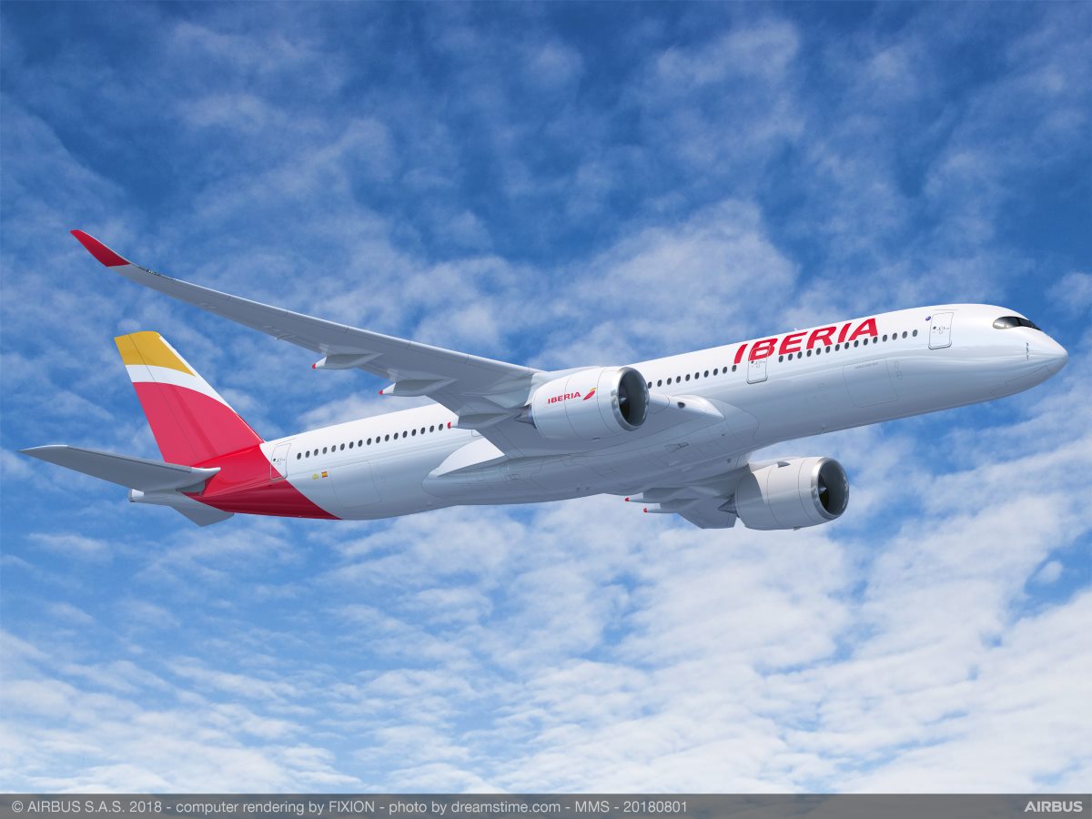 Iberia ya tiene su primer A350-900, el avión más silencioso del mercado