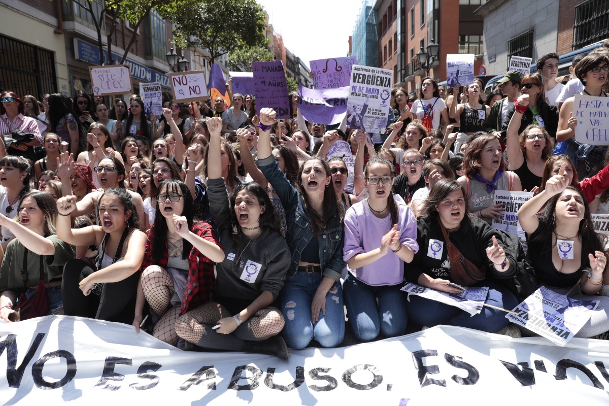 Manifestación contra la sentencia de 'La Manada'