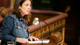La portavoz del Grupo Socialista en el Congreso, Adriana Lastra