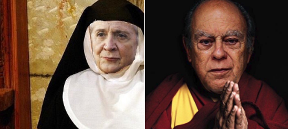 Meme de Marta Ferrusola de monja y Jordi Pujol de Dalai Lama