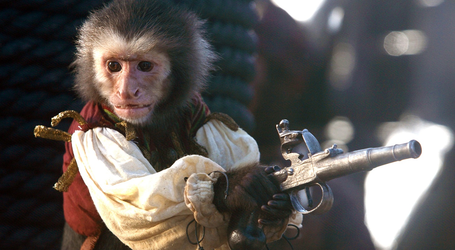 PETA denuncia posible maltrato del mono de Piratas del Caribe