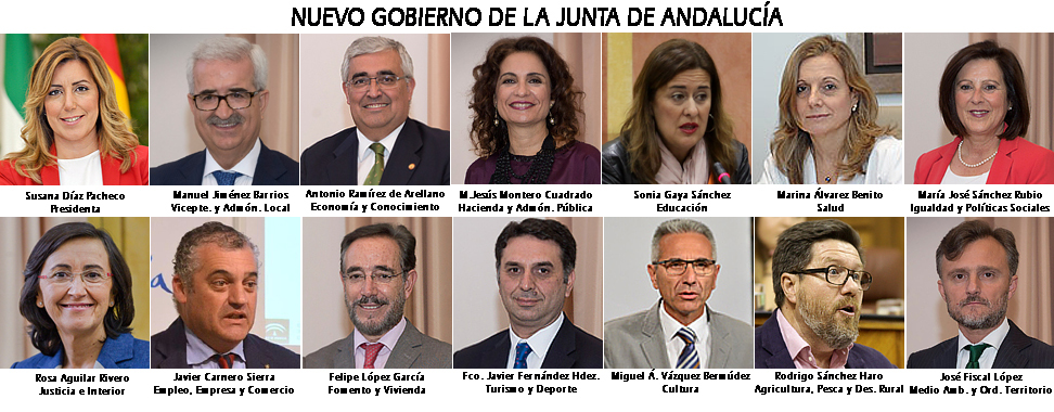 El nuevo Gobierno de Andalucía.