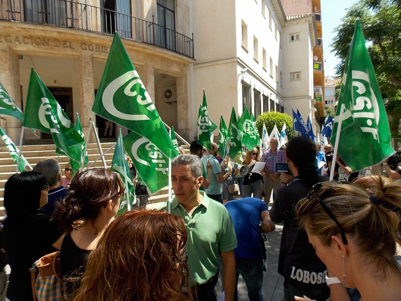 Protesta de los sindicatos de prisiones por la situación de las cárceles de Ciudad Real. 