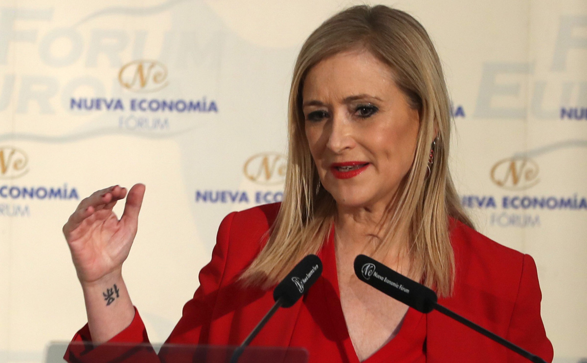 La presidenta de la Comunidad de Madrid, Cristina Cifuentes